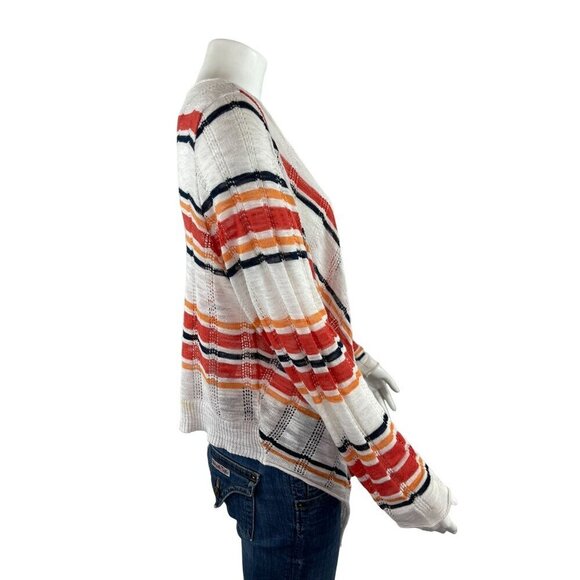 Torrid Striped Cardigan Sweater 1 1X Lightweight Long Sleeve - Picture 2 of 8